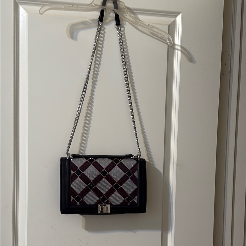 Plaid Chain Shoulder Bag